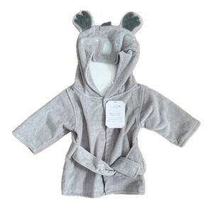 Le Petit Baby Robe W/Koala Hood Detail